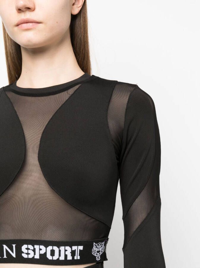 Plein Sport Top met uitgesneden detail Zwart