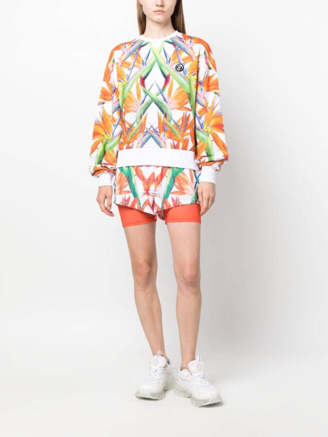 Plein Sport Sweater met bloemenprint Wit