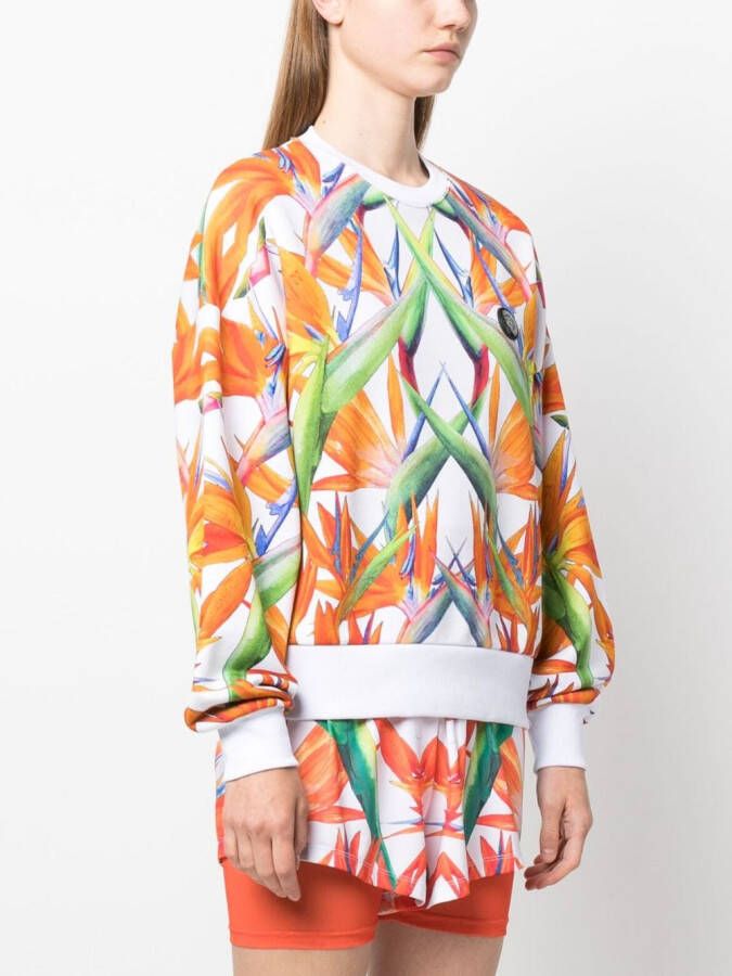 Plein Sport Sweater met bloemenprint Wit