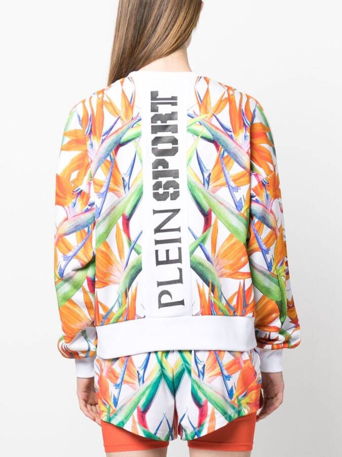 Plein Sport Sweater met bloemenprint Wit