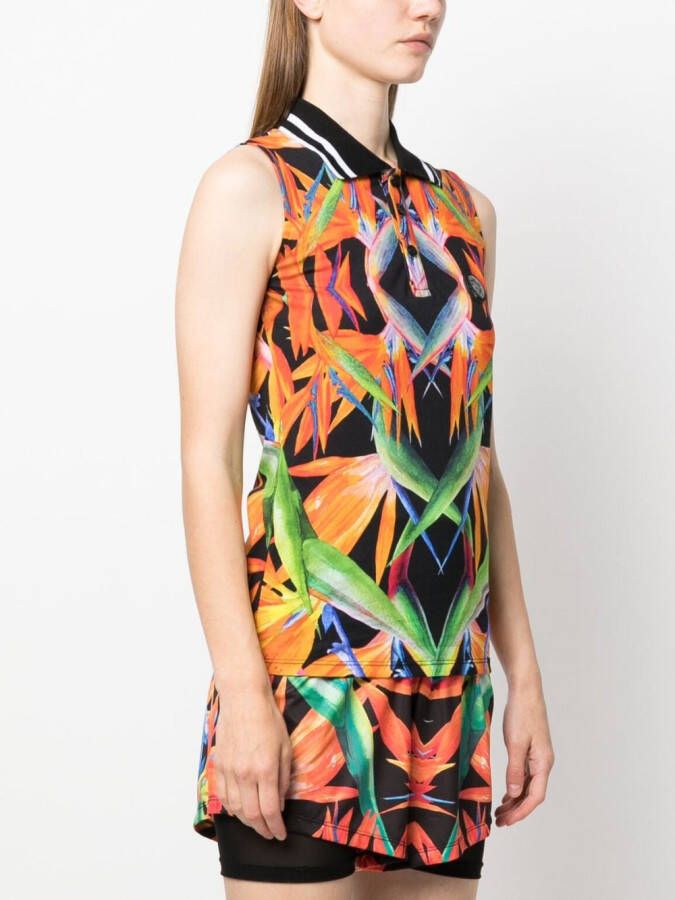 Plein Sport Blouse met bloemenprint Zwart