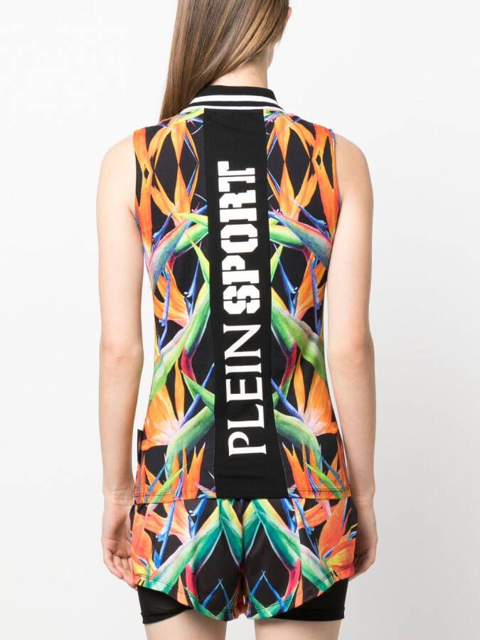 Plein Sport Blouse met bloemenprint Zwart