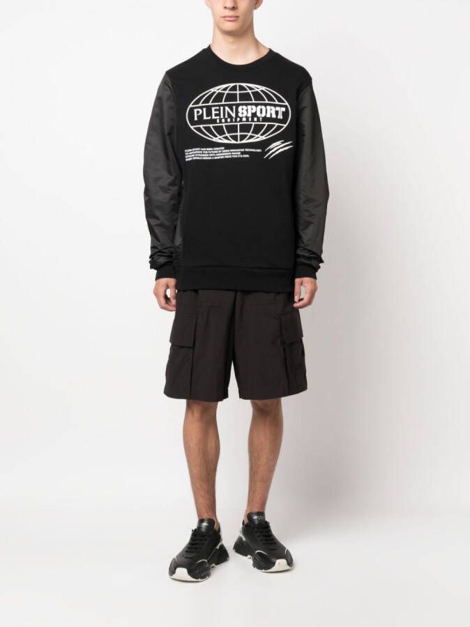 Plein Sport Katoenen sweater Zwart