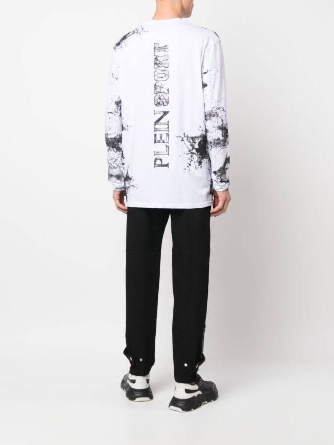 Plein Sport Sweater met print Wit