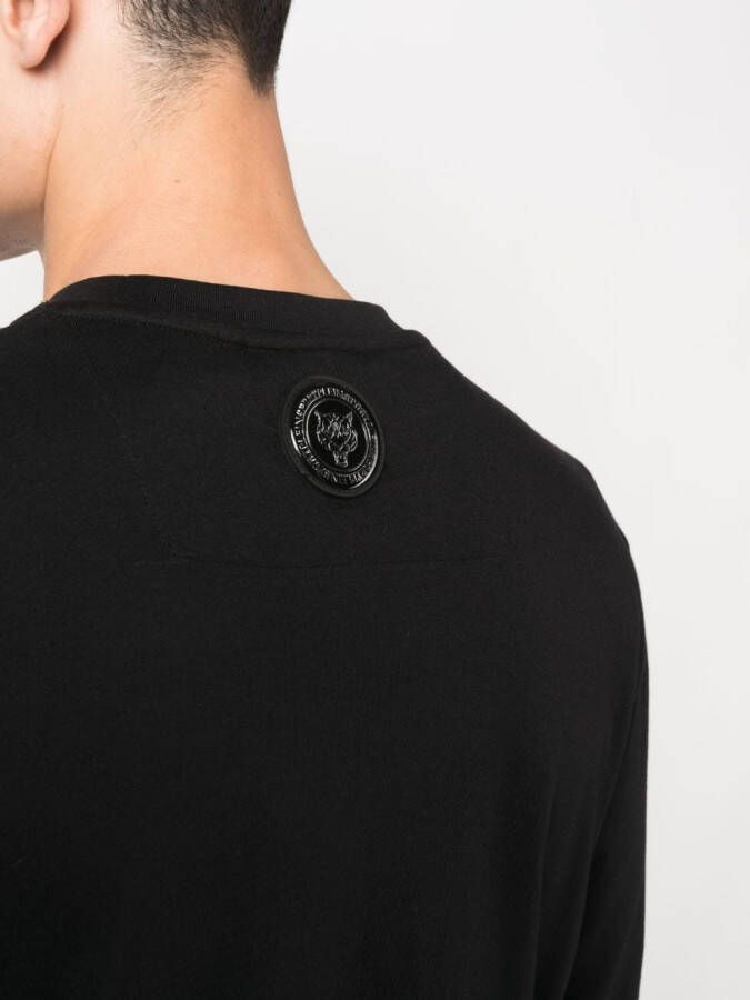 Plein Sport Sweater met print Zwart