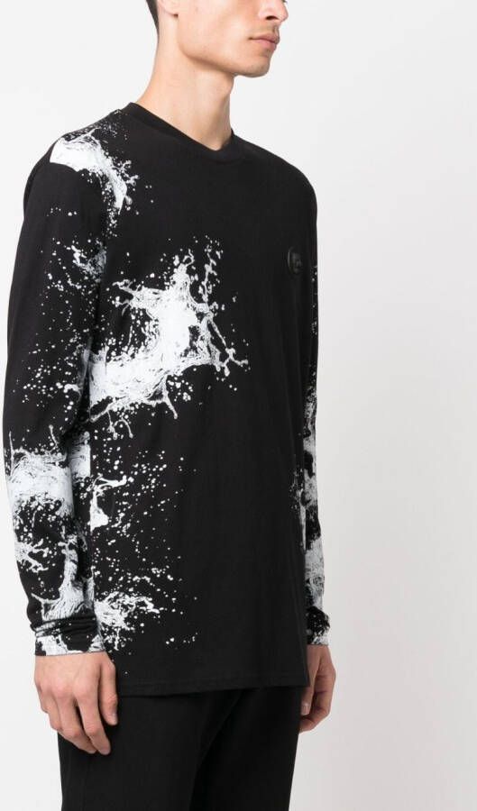 Plein Sport Sweater met print Zwart