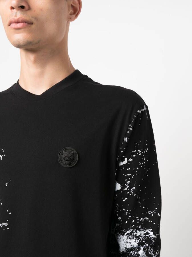 Plein Sport Sweater met print Zwart