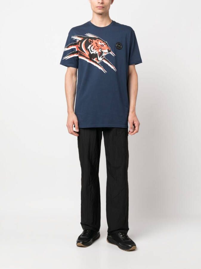 Plein Sport T-shirt met print Blauw