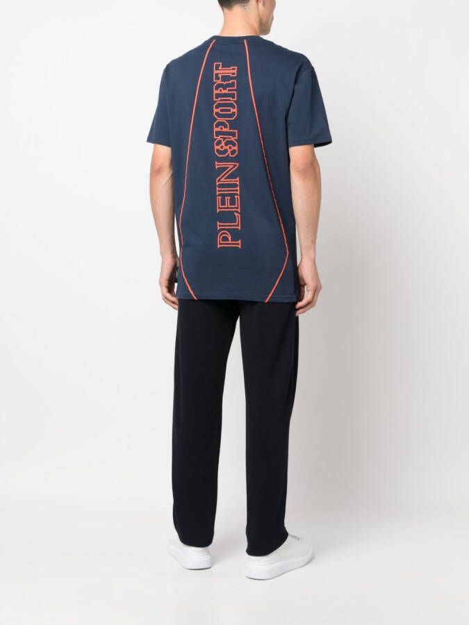 Plein Sport T-shirt met print Blauw