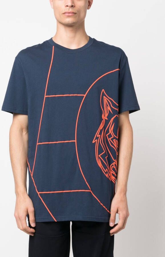 Plein Sport T-shirt met print Blauw