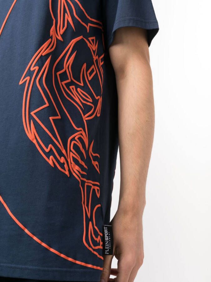 Plein Sport T-shirt met print Blauw