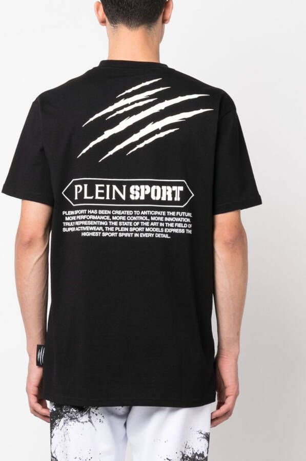 Plein Sport T-shirt met grafische print Zwart