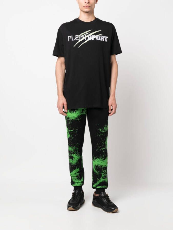 Plein Sport T-shirt met print Zwart
