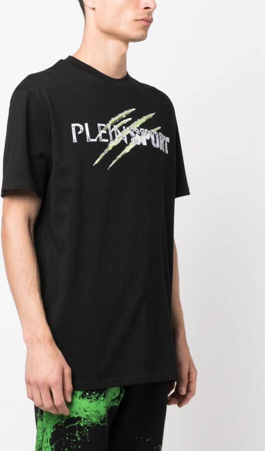 Plein Sport T-shirt met print Zwart