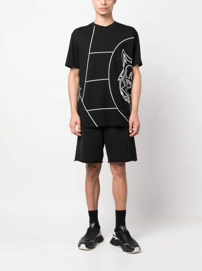 Plein Sport T-shirt met print Zwart