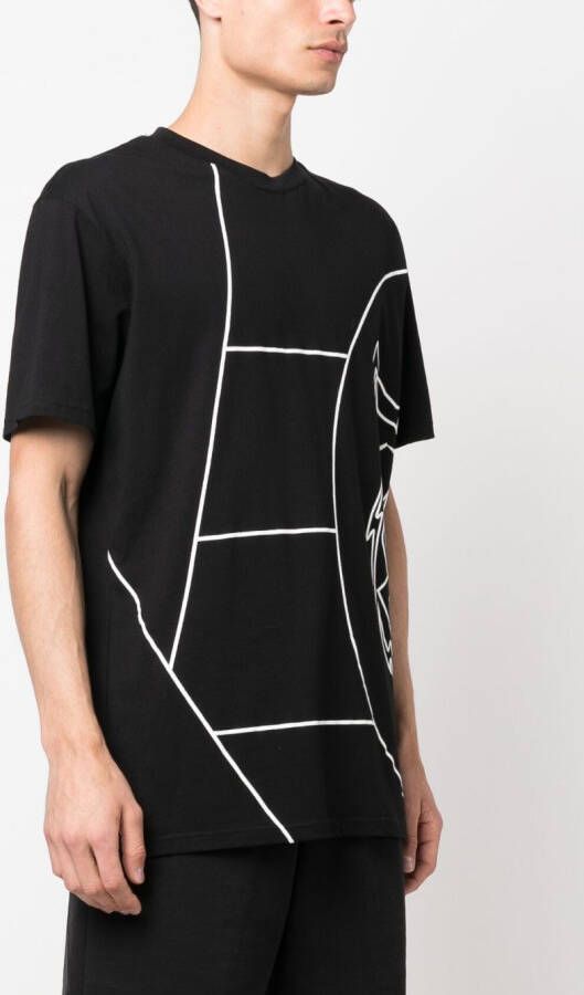 Plein Sport T-shirt met print Zwart