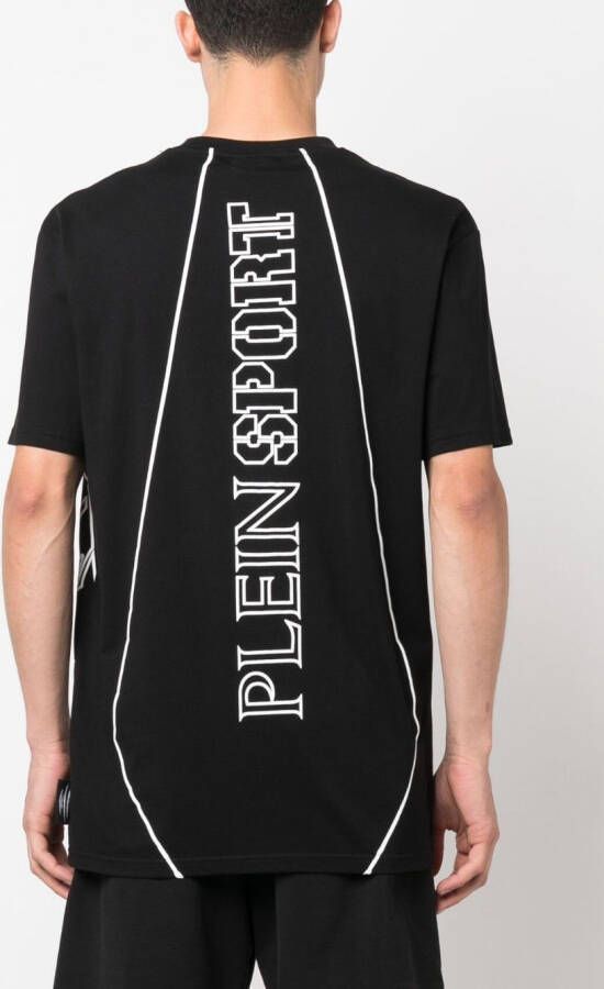 Plein Sport T-shirt met print Zwart