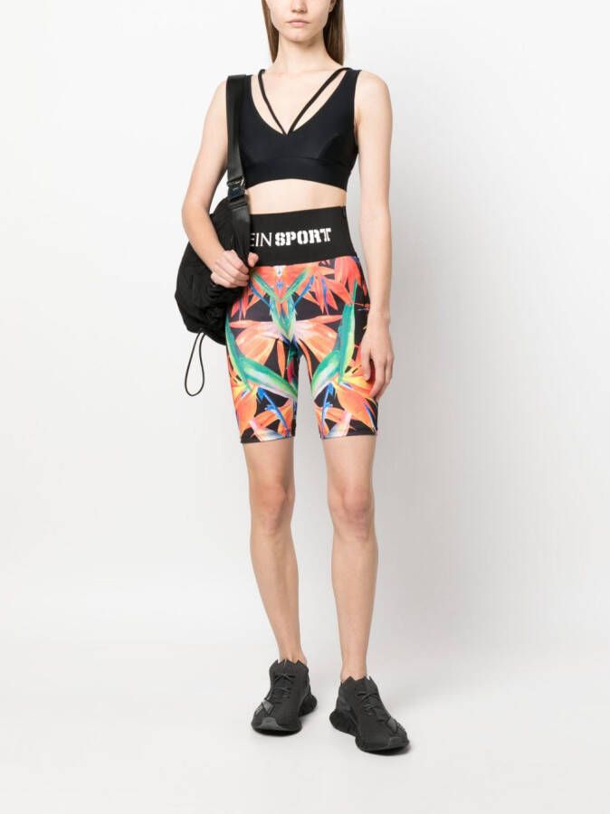 Plein Sport Shorts met print Zwart