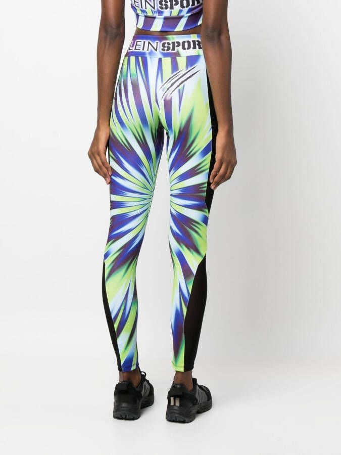 Plein Sport High waist legging Groen