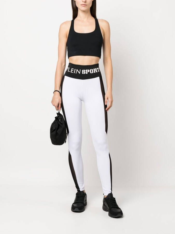 Plein Sport High waist legging Wit