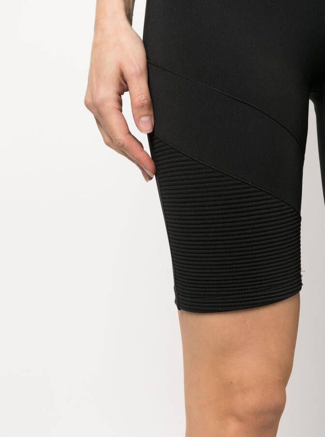 Plein Sport Fietsshorts met logoband Zwart