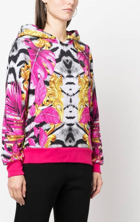 Plein Sport Hoodie met grafische print Roze