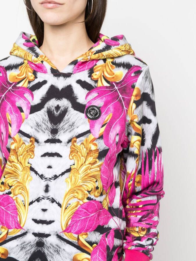 Plein Sport Hoodie met grafische print Roze