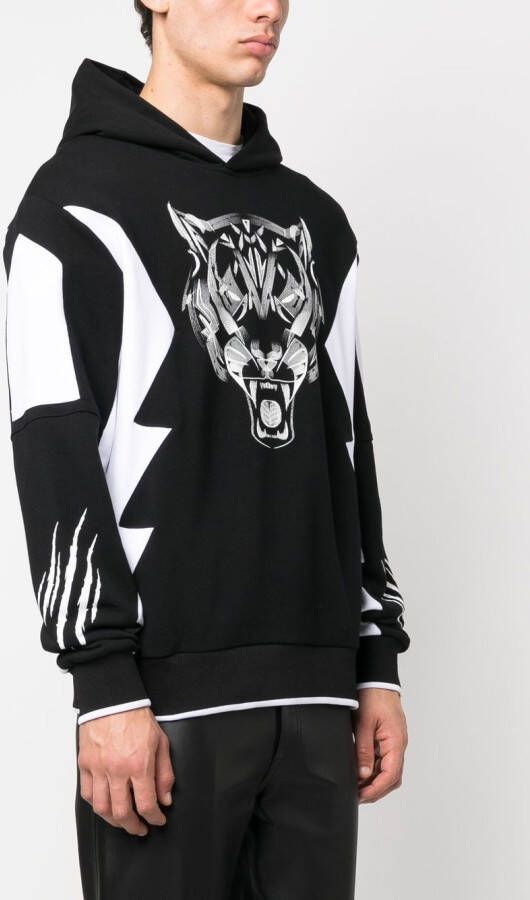 Plein Sport Hoodie met lange mouwen Zwart