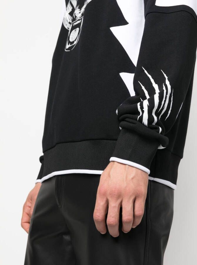 Plein Sport Hoodie met lange mouwen Zwart