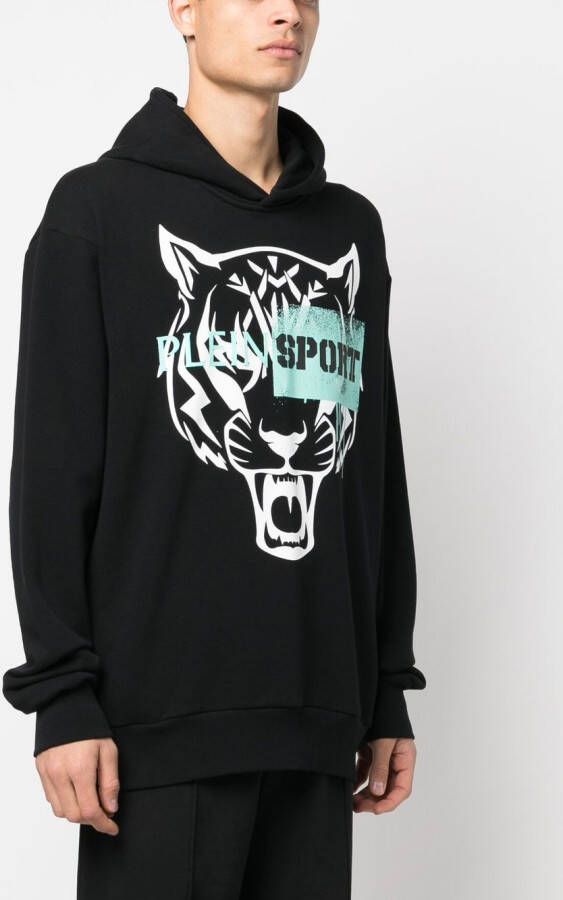 Plein Sport Hoodie met lange mouwen Zwart