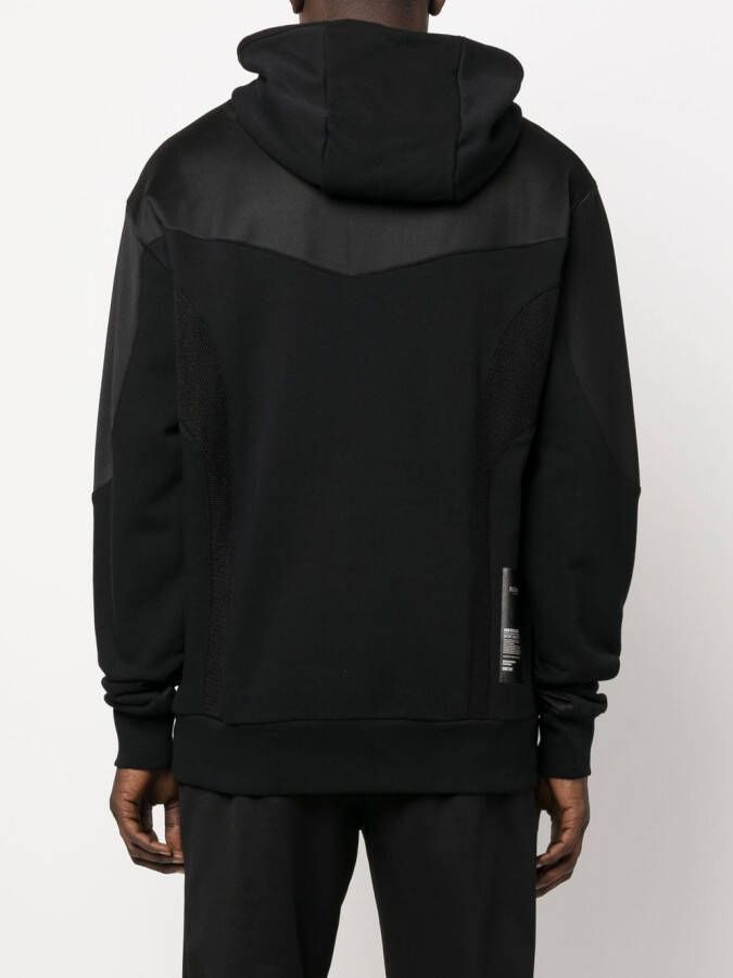Plein Sport Hoodie met logo-reliëf Zwart
