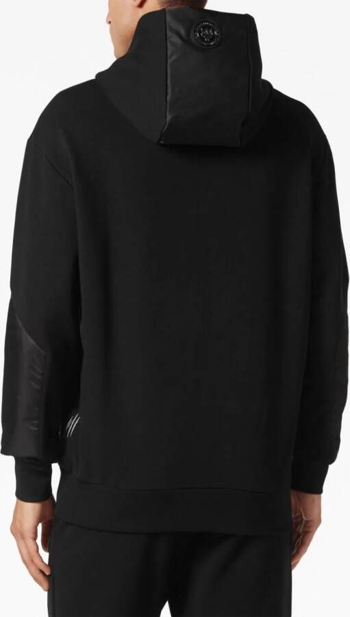 Plein Sport Hoodie met logo-reliëf Zwart