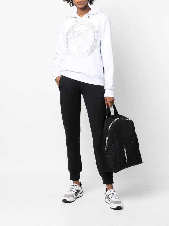 Plein Sport Hoodie met logoprint Wit