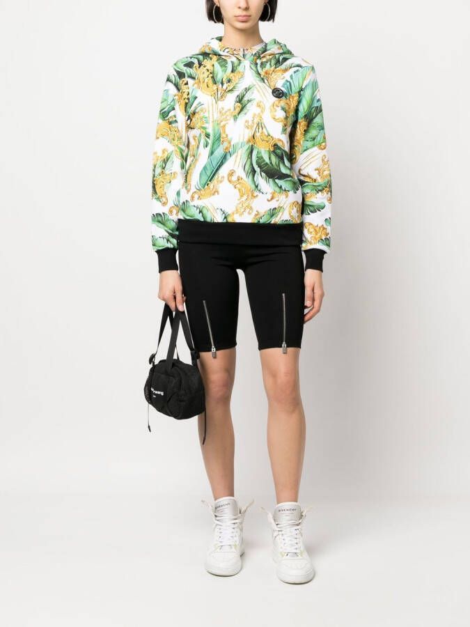Plein Sport Hoodie met logoprint Wit