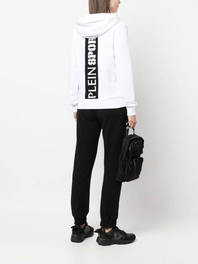 Plein Sport Hoodie met logoprint Wit