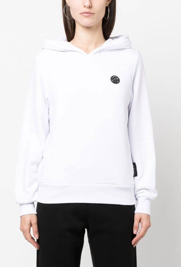 Plein Sport Hoodie met logoprint Wit