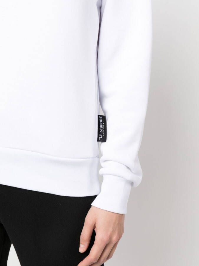 Plein Sport Hoodie met logoprint Wit