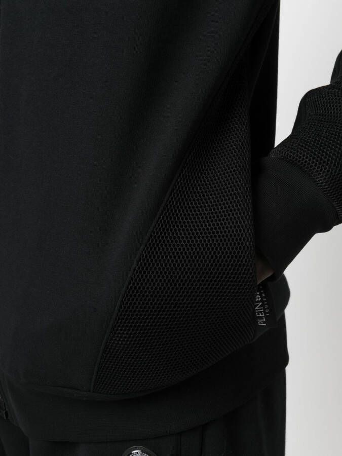 Plein Sport Hoodie met logoprint Zwart