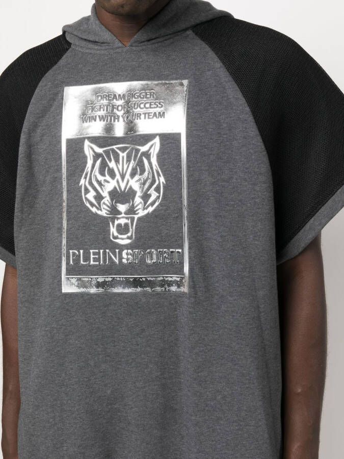Plein Sport Hoodie met print Zwart