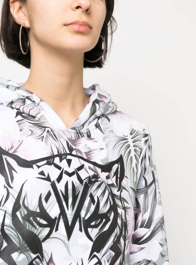 Plein Sport Hoodie met tijgerprint Grijs
