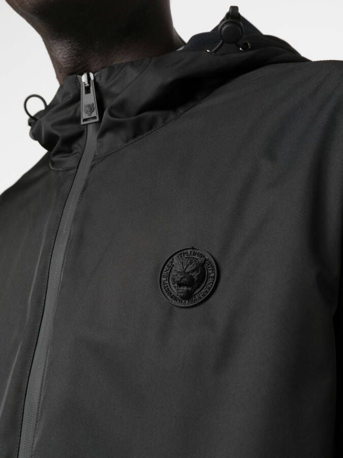 Plein Sport Jack met capuchon Zwart