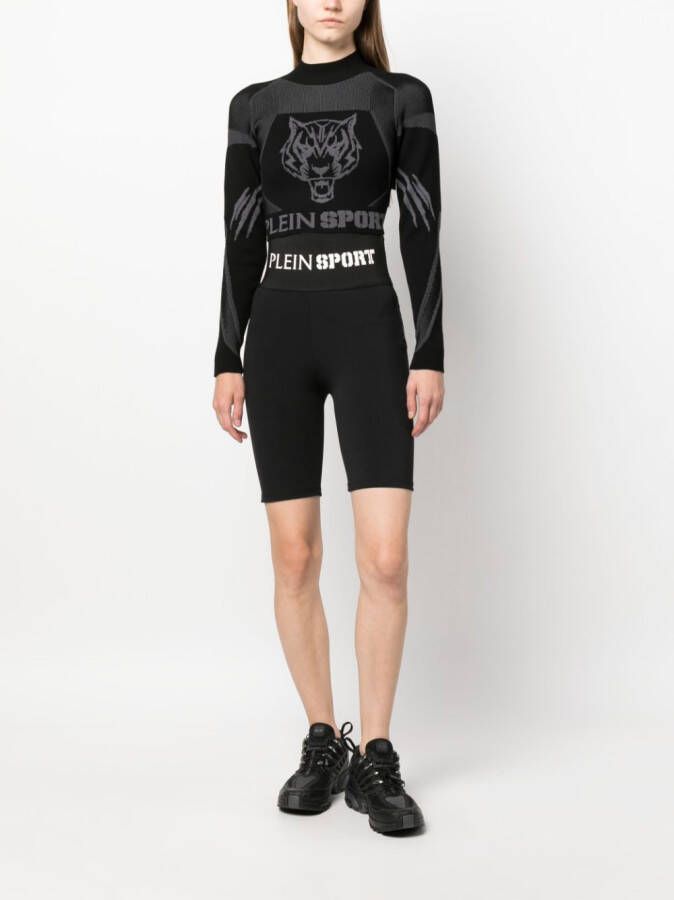 Plein Sport Cropped top Zwart