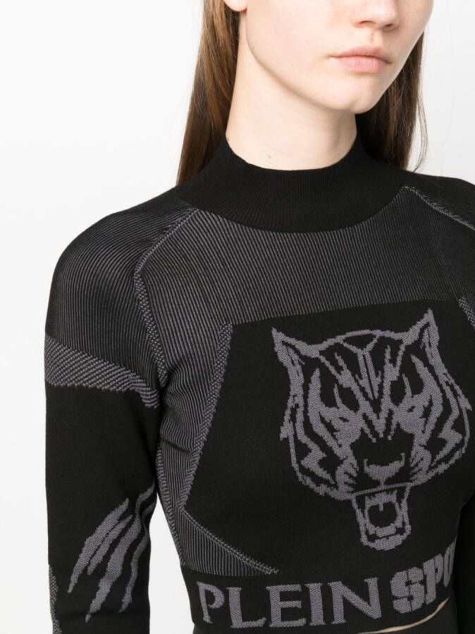Plein Sport Cropped top Zwart