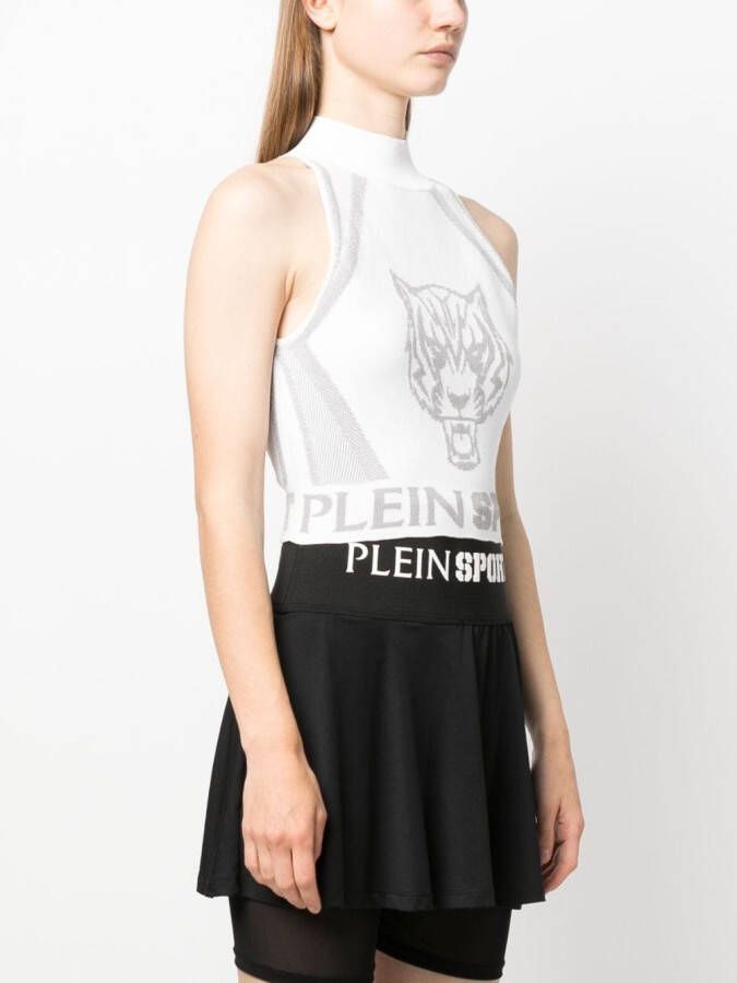 Plein Sport Cropped top Wit