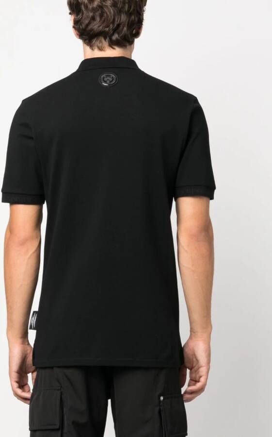 Plein Sport Katoenen poloshirt Zwart