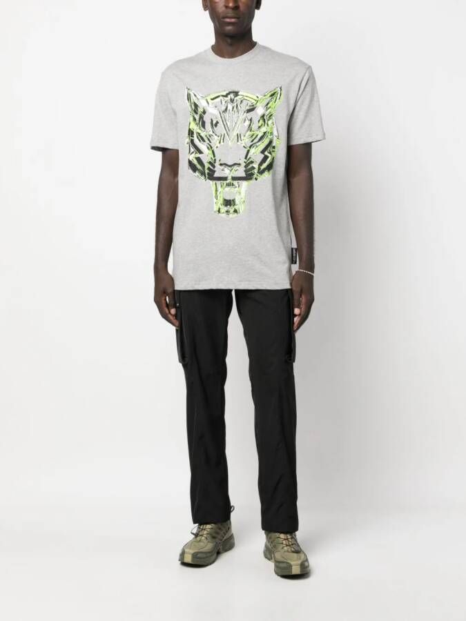 Plein Sport Katoenen T-shirt Grijs