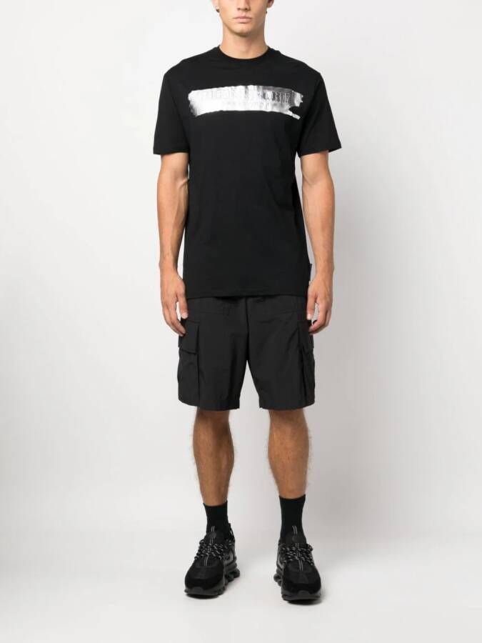 Plein Sport Katoenen T-shirt Zwart