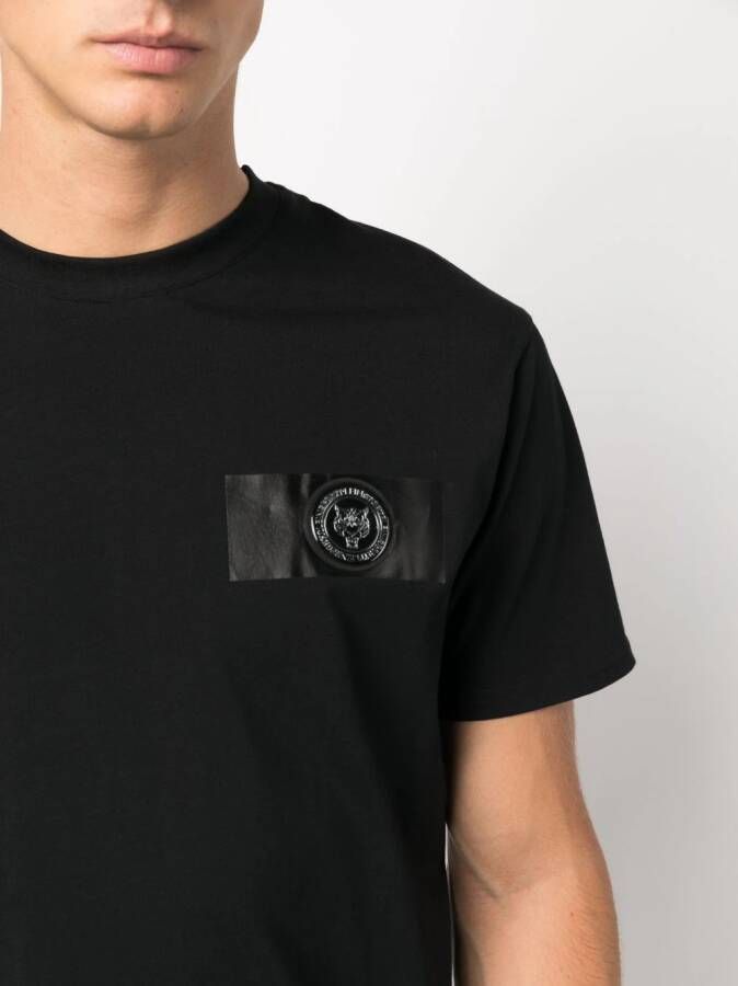 Plein Sport Katoenen T-shirt Zwart