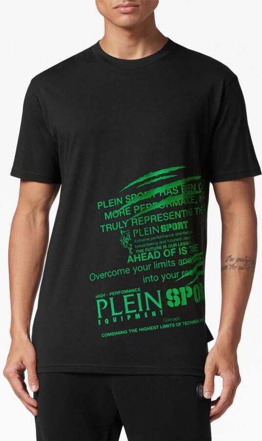 Plein Sport T-shirt met ronde hals Zwart