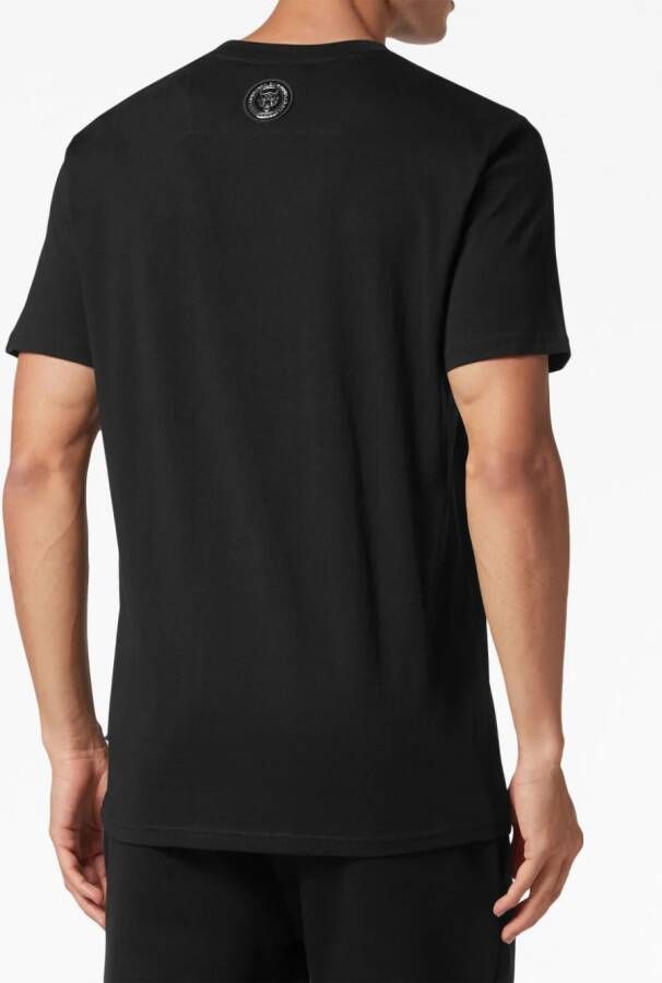 Plein Sport T-shirt met ronde hals Zwart